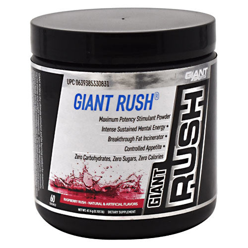 Giant Edge Rush Pre Workout Powder Fruit Punch