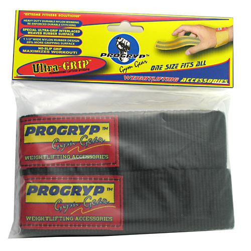 Progryp Ultra-Grip Rubberized Lifting Straps